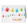 Plantable Seed Paper Holiday Greeting Card - - Merry & Bright